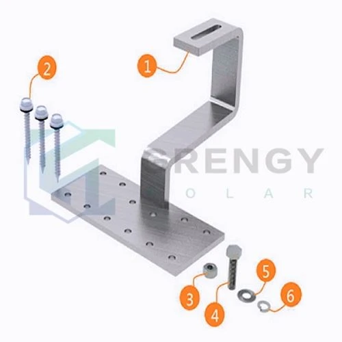 Solar Racking Roof Hook Bracket Solar Racking Roof Hook Bracket