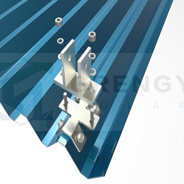 installation of T shape clamp for corrugated roofing(001) installation of T shape clamp for corrugated roofing(001)