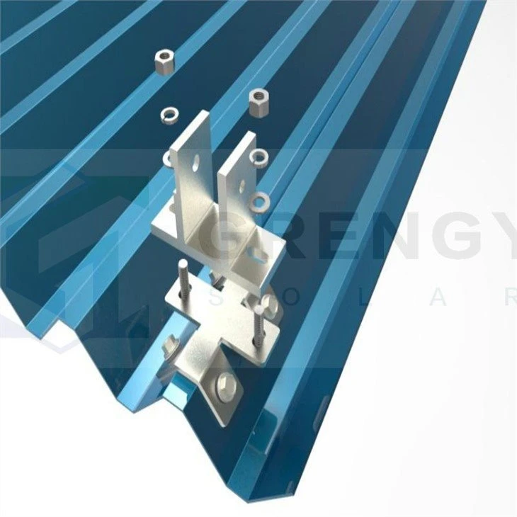 installation of T shape clamp for corrugated roofing