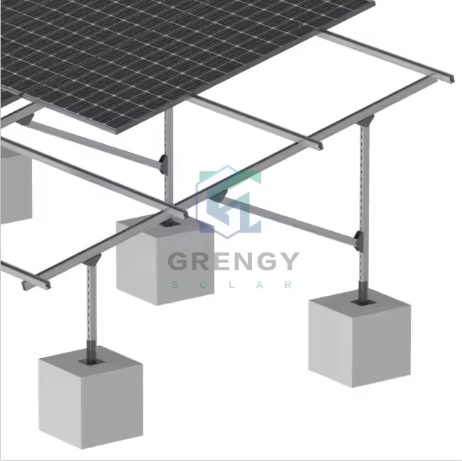Concrete Block Solar Ground Mounting Frame System