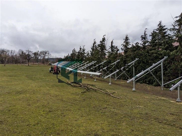 Corrosion-Resistant Aluminum Solar Racking System Commercial Ground Installation Kits manufacturers