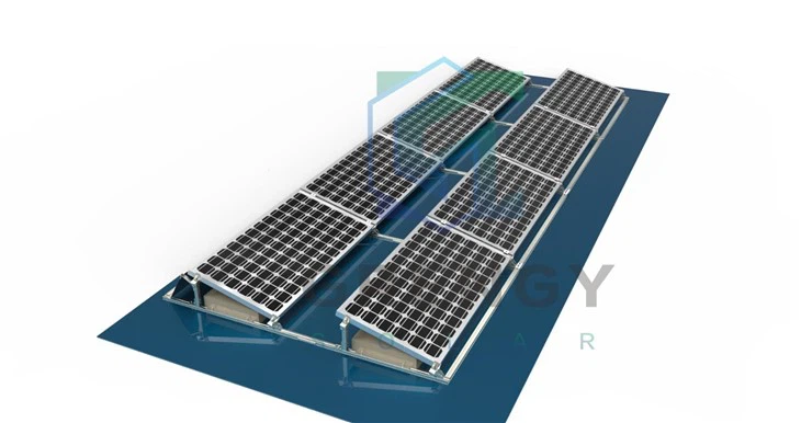 Flat Roof Ballasted Solar Racking Systems