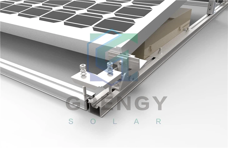 Flat Roof Ballasted Solar Racking Systems