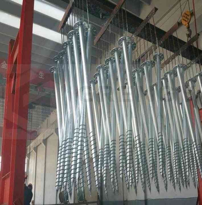 Galvanized Helical Piles Foundation