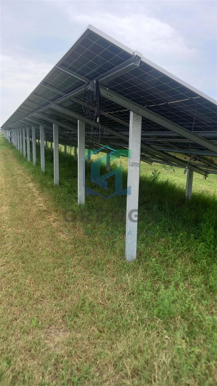 Ramming Piles Ground Solar Mounting Structures